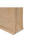 Laminated Jute Tote Bags With Gusset (Natural) 13 x 13 Inch Reusable Shopping Bag Set of 2 - 3