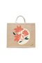 Tote Bag - Coral Bloom Printed Stylish Carry-All Cotton Tote Set of 01