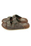 Men's Double Buckled Orthopedic Hajj Umrah Slippers - Ergonomic Comfortable Sole Daily Use Slipper - Brown - 6