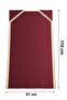 Bag Piece Prayer Mat - Foldable Travel Prayer Mat with Zipper for Carrying - Burgundy - 7