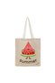 Tote Bag - Summer Watermelon Slice Printed Stylish Carry-All Cotton Tote Set of 01