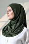 One-Piece Practical Prayer Hijab, Ready-To-Wear Hijab Shawl - Green - 3