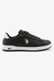 Men's Black Sneakers - Classic Design with White Accents, Comfortable Casual Shoes for Everyday