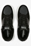 Men's Black Low-Top Canvas Sneakers - Iconic Branding for a Clean Look - 5