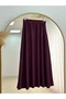 Eser Beli Tunnel Cover Pocketed Zippered Skirt Suit-Mf596 Plum - 7