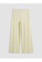 Xside Yellow Elastic Waist Textured Women's Trousers - 5