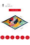 Red Pastel Pattern Luxury Pleated Bandana Scarf - 7