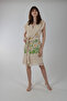 Hooded Vest Cotton Daisy Pattern Belted 1 Piece Unisex Muslin Fabric Multi-Purpose Bathrobe