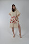 Poncho Muslin Cotton Pack Red Leaf Pattern Beach Wear Wrinkled Water Absorbent High Unisex - 2