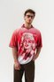 Marliyn Portrait Jersey Polo Neck Oversized Forma T-Shirt - 4