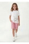 Round Neck Summer Print Detailed Capri Girls' Top and Bottom Set - 3