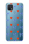 Oppo A15 / A15S Compatible Heart and Ribbon Patterned Transparent Phone Case