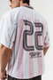 Twenty Two Jersey Polo Neck Oversized Jersey T-Shirt - 6