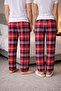 100% Cotton Combed Single Jersey Double Set of 2 Women's and Men's Pajama Bottoms - 4