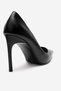 Velorien Black Skin Women Heeled Shoes - 5