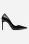 Velorien Black Skin Women Heeled Shoes - 4