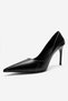 Velorien Black Skin Women Heeled Shoes - 6