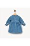 Girls' Daisy Embroidered Denim Dress - 3