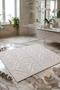 2-Piece Jacquard Bathroom Foot Towel Set - High Absorbency Premium Stone Color Bath Mat - 6