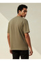 Men Regular Fit Crew Neck Short Sleeves Embroidered T-shirt - 4
