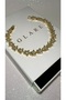 Star Detailed Zircon Stone Pinterest Luxury Stainless Steel Gold Bracelet 15+3 cm - 2