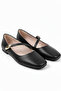 Women's Single Band with Accessories Black Ballet Flats