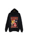 Bocchi the Rock - Kessoku Band - Anime Printed Unisex %100 Cotton Black Hooded Sweatshirt
