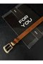 Bridge Buckle End Set Women's Pants Belt, Jacket Belt, Dress Belt, Shirt Belt - 4