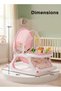 3 in 1 Baby Rocker & Feeding Chair with Adjustable Recline, Toy & Food Tray | Baby Rocker 0–3 Years - 3