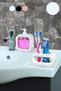 Queen Bathroom Set of 2 – Liquid Soap Dispenser and Toothbrush Holder |   Bathroom and Sink Organizer Set - 3