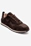 Sahra Brown Suede Genuine Leather Women Sneakers - 3