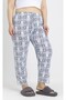 Plus Size Cotton Pack Thin Breathable Fabric Floral Detail Pajama Bottoms - 4
