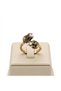 Bronze Jewelry Authentic Tiny Pearl Tulip Model Front Adjustable Vintage Women's Ring - 4