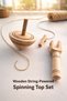 Spinning Top - Toy Spinning Top - Wooden Spinning Top - Toy Spinning Top - Spinning Top with String - 3