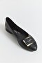 Pointed toe classic women's Ballet Flats shoes black - 3