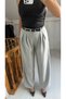 Relaxed Pleated Palazzo Pants - 5
