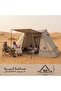 خيمة رحلات البر، كاكي، مقاس450*300*230 سم - 4