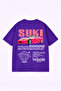 Men's Oversized T-Shirt Suki Printed 100% Cotton T-Shirt Comfortable Fit - 2