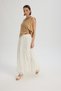 Aurore Lace Detail Ecru Skirt - 3