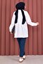 Alin Waist Adjustable Buttoned Shirt White - 4