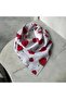 100% Cotton Bandana with Strawberry Pattern on White