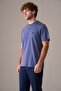 Men's Short Sleeve Buttoned Collar 100% Cotton Pajama Set Petrol - 4