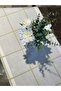 جاردينيا قماش منقش مطرز بدون ديرتس مفرش طاولة طويل
