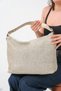 Women's Gold Pearl Detailed Straw Knit O Shoulder Bag - Stylish Daily Wear Ç Bag Pires Altın - 3