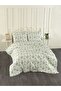 Daisy Double White Cotton Piece Duvet Cover Set - 2