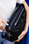 Elit Snmsi-4012T Women Water-Resistant Shoulder Bag Black - 4