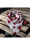 100% Cotton Bandana with Strawberry Pattern on White - 2