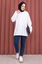 Alin Waist Adjustable Buttoned Shirt White - 3