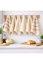 Cotton Piece Kitchen & Bathroom Towel Set of 6 – 30X50 cm Drying Towels – Modern Patterned