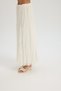 Aurore Lace Detail Ecru Skirt - 4